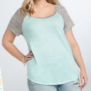 Torrid Size 5 Baseball Shirt EUC